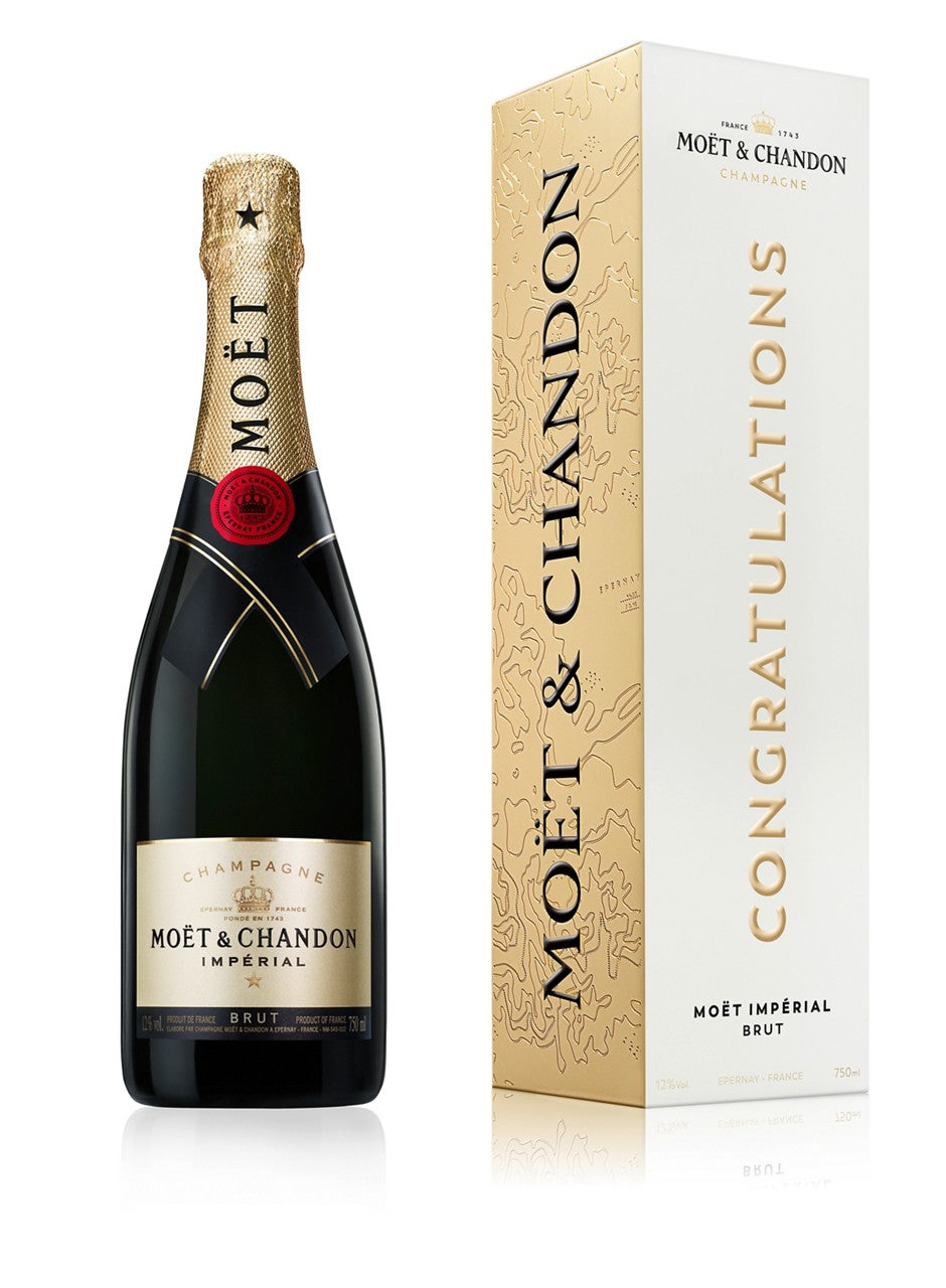 MOET & CHANDON BRUT IMPERIAL CONGRATULATIONS 75CL